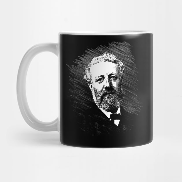 Science Fiction Visionary - Jules Verne Portrait 1 by EDDArt